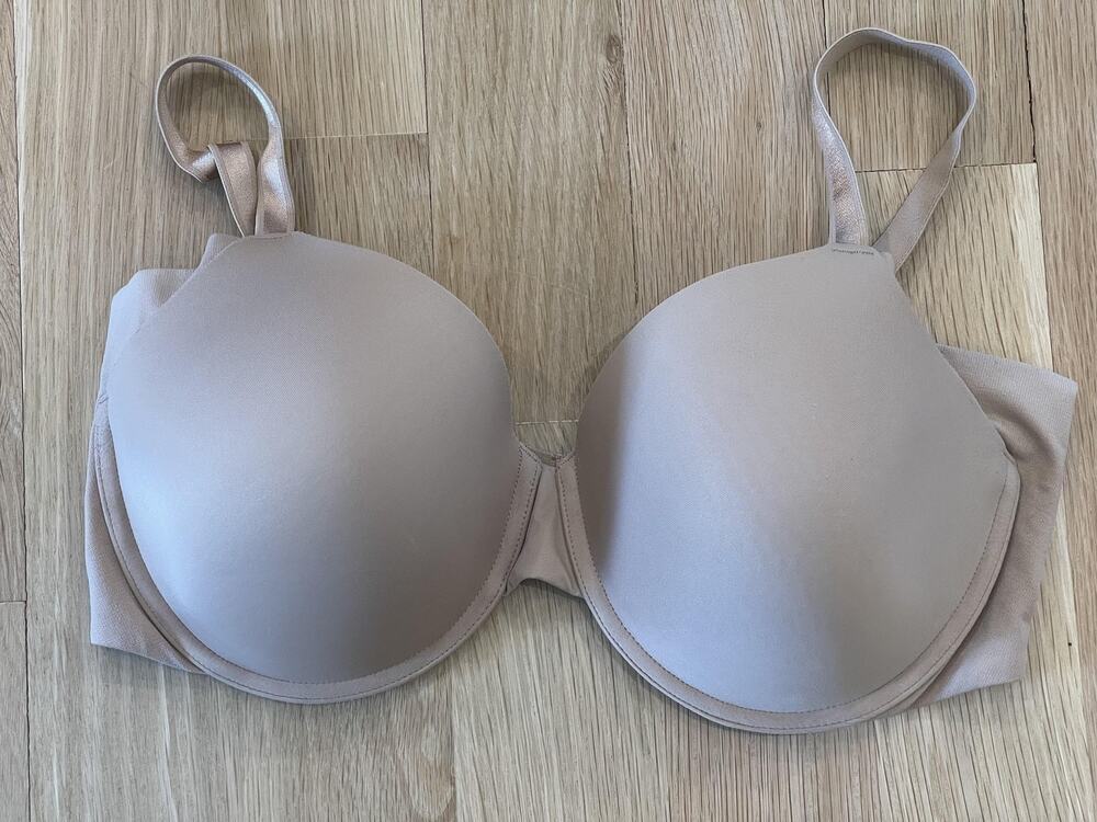 Warner's T-Shirt Bra Womens Beige Microfiber Seamless Underwire Molded 40D